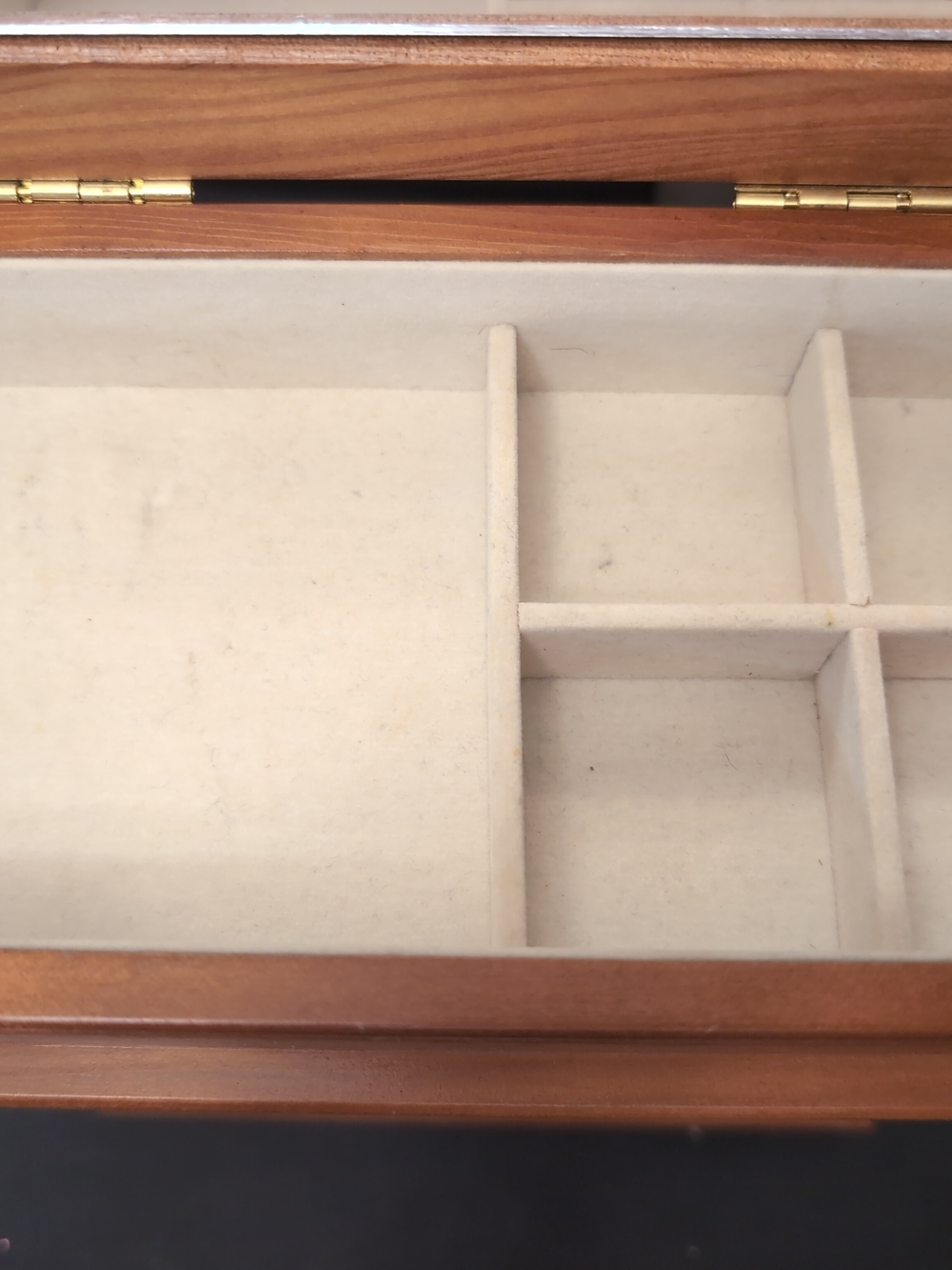 Wood Finish Jewelry Armoire with Glass Door - Brown - Picture 10 of 14